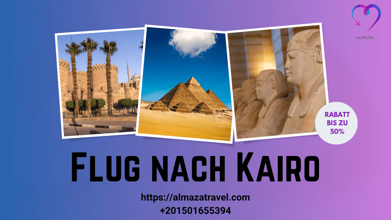 Flug nach Kairo Rabatte bis zu 50% / +201501655394 2 Flug nach Kairo